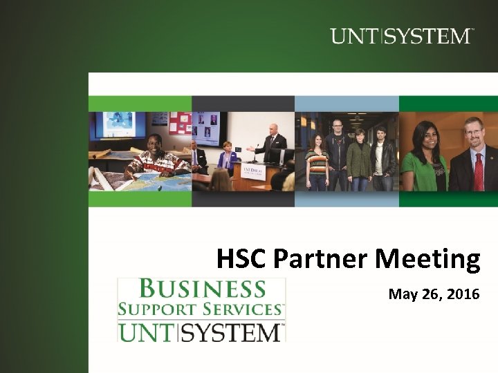 HSC Partner Meeting May 26, 2016 