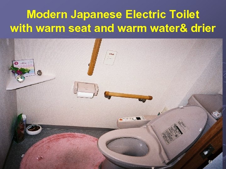 Modern Japanese Electric Toilet with warm seat and warm water& drier 61 