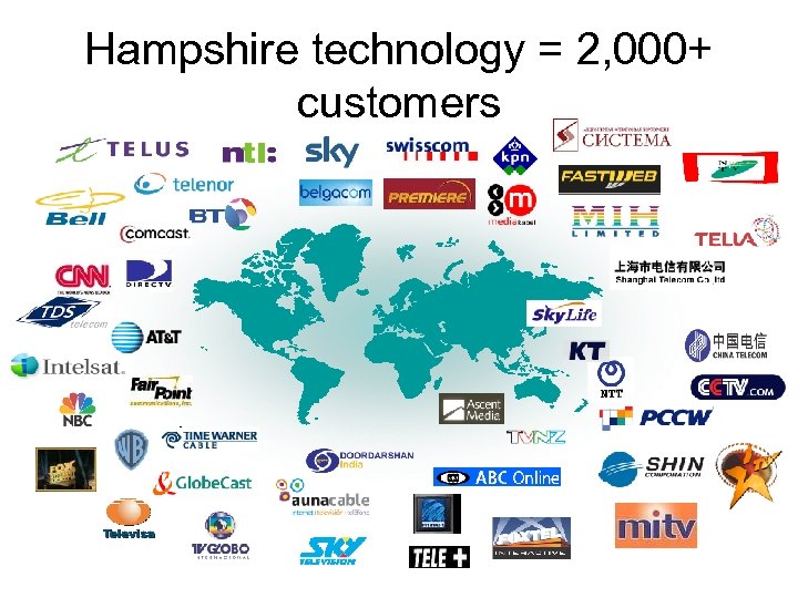 Hampshire technology = 2, 000+ customers 