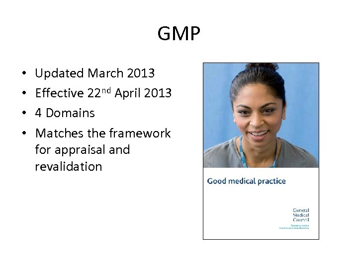 GMP • • Updated March 2013 Effective 22 nd April 2013 4 Domains Matches