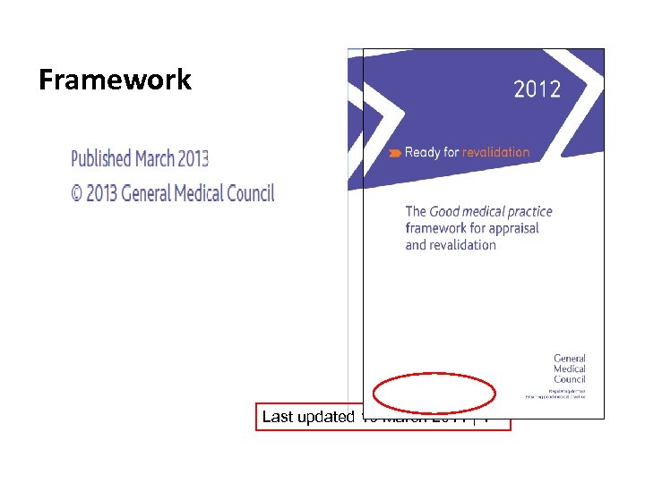 Framework Last updated 16 March 2011 | 1 