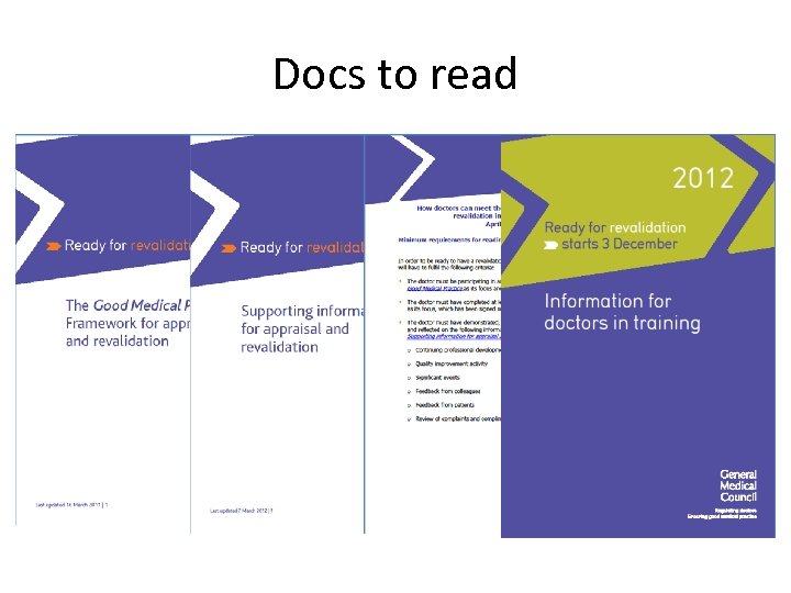 Docs to read 