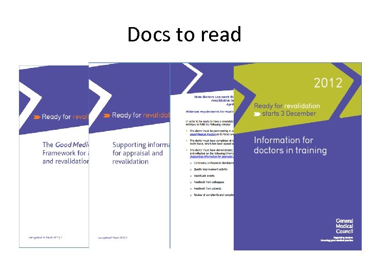 Docs to read 