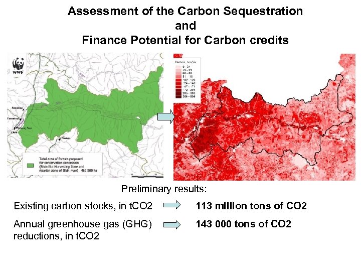 Assessment of the Carbon Sequestration and Finance Potential for Carbon credits Preliminary results: Existing