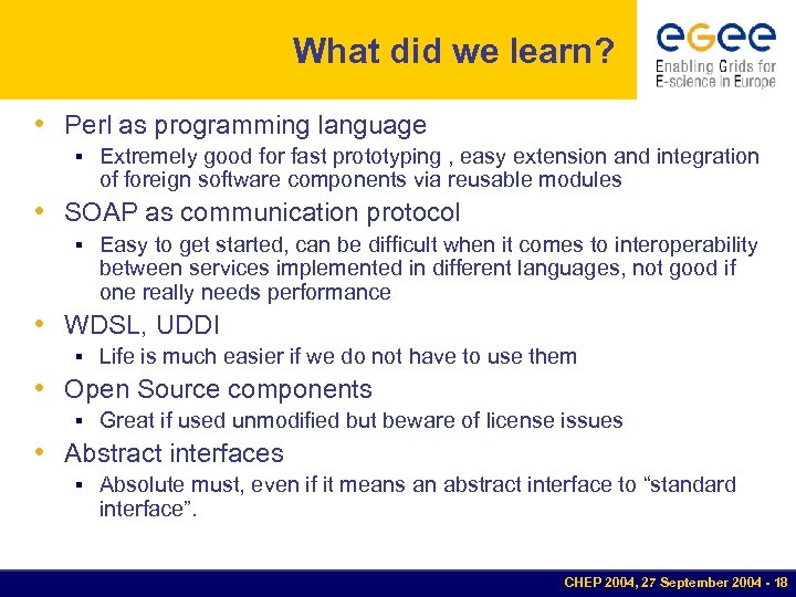 What did we learn? • Perl as programming language § Extremely good for fast