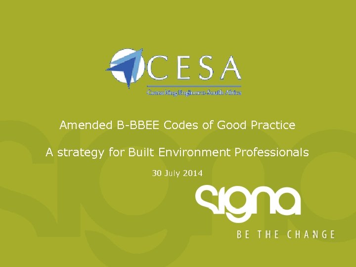 Amended B-BBEE Codes Of Good Practice A Strategy