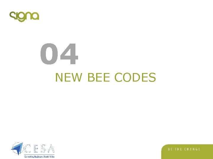 04 NEW BEE CODES 