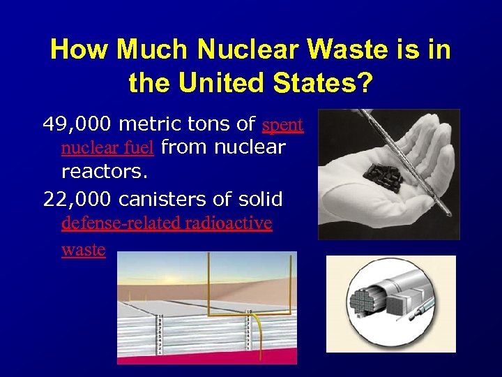 How Much Nuclear Waste is in the United States? 49, 000 metric tons of