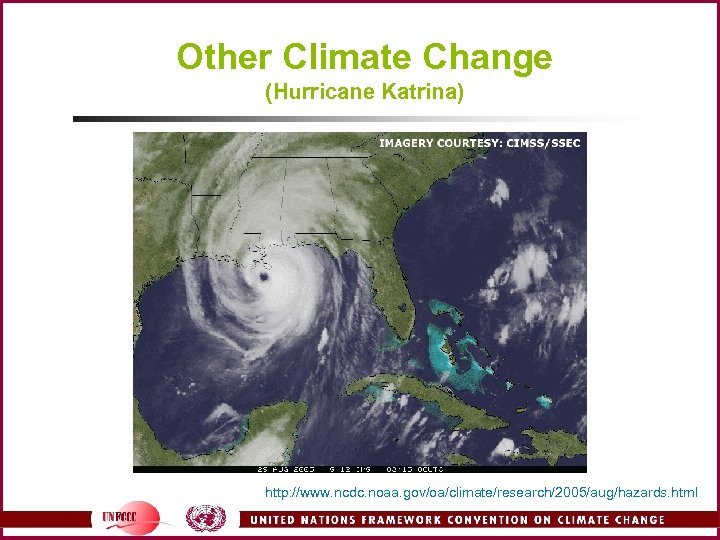 Other Climate Change (Hurricane Katrina) http: //www. ncdc. noaa. gov/oa/climate/research/2005/aug/hazards. html 