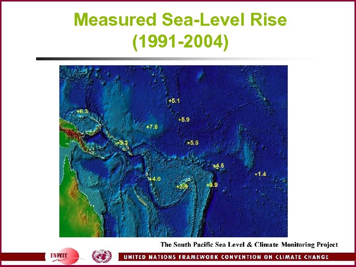 Measured Sea-Level Rise (1991 -2004) 