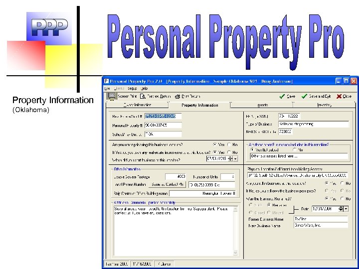 Property Information (Oklahoma) 