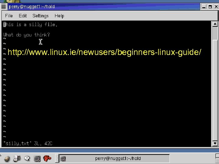 http: //www. linux. ie/newusers/beginners-linux-guide/ 