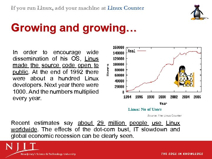 If you run Linux, add your machine at Linux Counter Growing and growing… In
