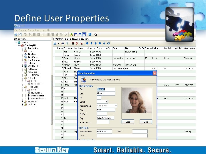 Define User Properties 