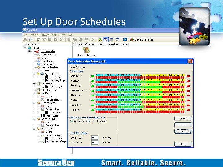 Set Up Door Schedules 