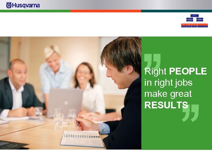 Right PEOPLE in right jobs make great RESULTS 