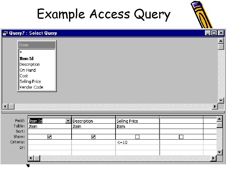 Example Access Query 
