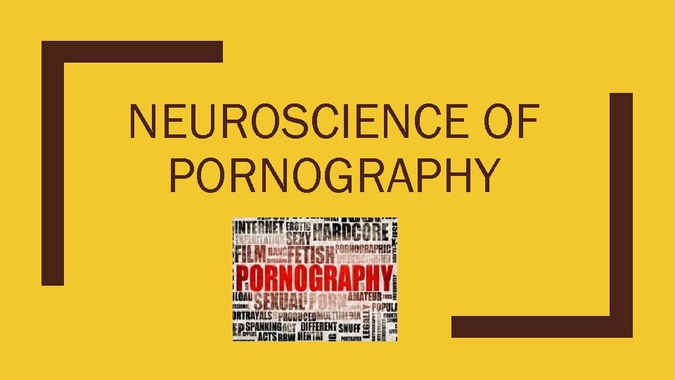 NEUROSCIENCE OF PORNOGRAPHY 