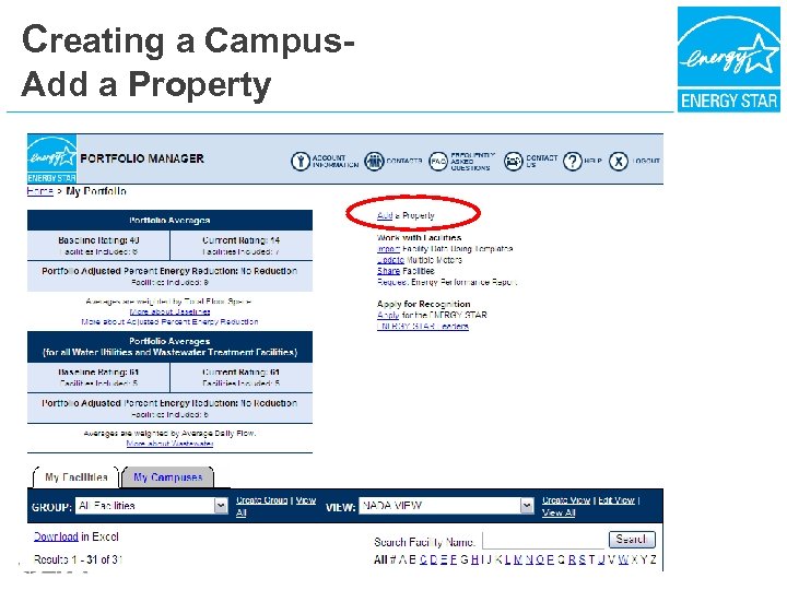 Creating a Campus- Add a Property 