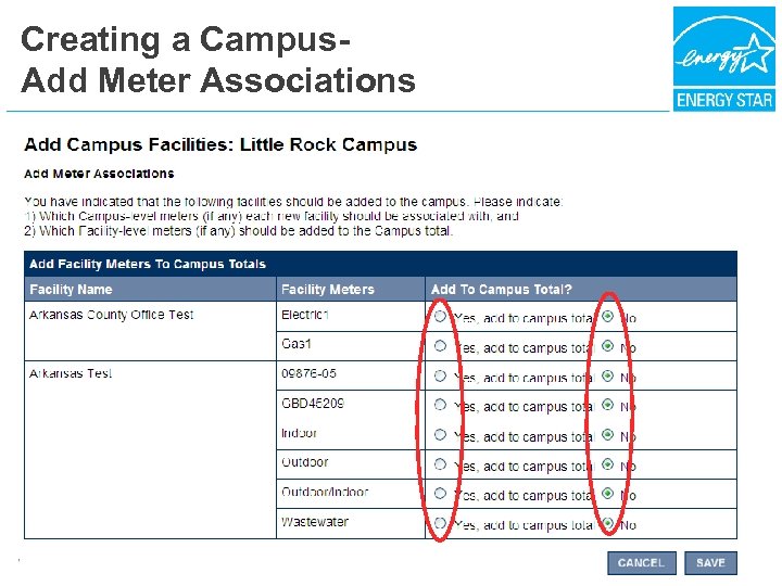 Creating a Campus- Add Meter Associations 