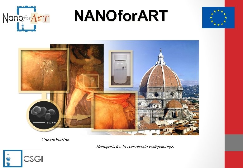 NANOfor. ART Consolidation Nanoparticles to consolidate wall-paintings 