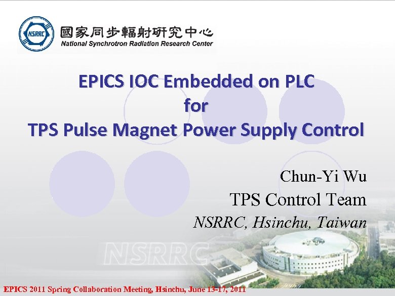 EPICS IOC Embedded on PLC for TPS Pulse Magnet Power Supply Control Chun-Yi Wu