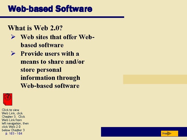 Web-based Software What is Web 2. 0? Ø Web sites that offer Webbased software