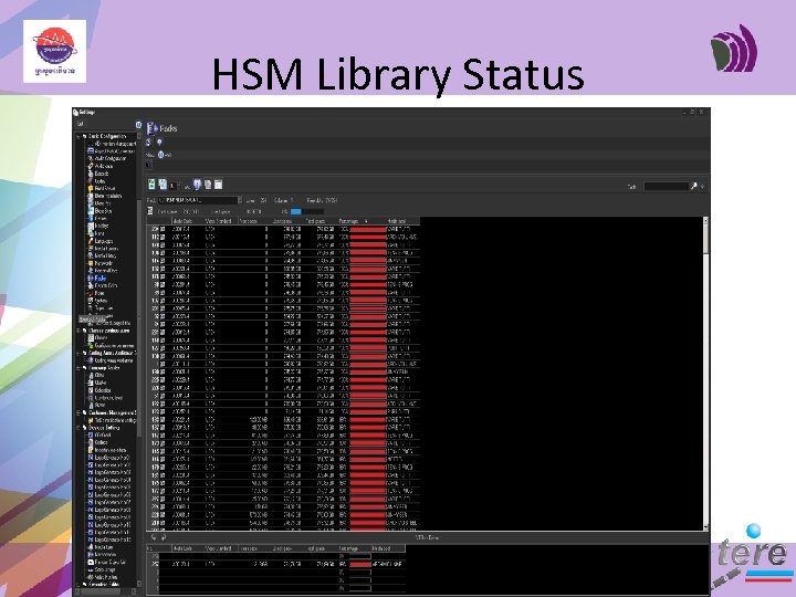 HSM Library Status 