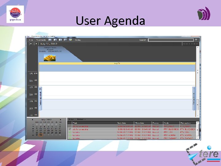 User Agenda 