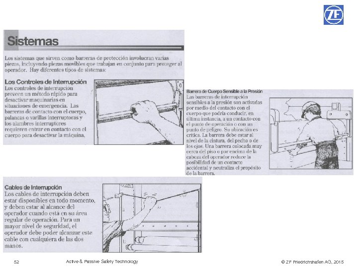 Sistemas de Seguridad 52 © TRW Automotive 2012 Active & Passive Safety Technology ©