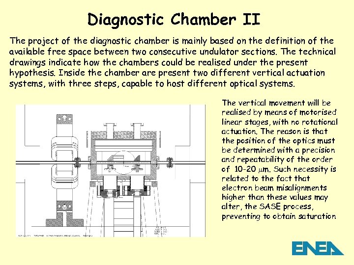 Diagnostic Chamber II The project of the diagnostic chamber is mainly based on the
