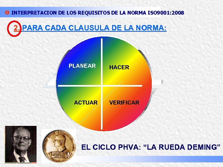 | INTERPRETACION DE LOS REQUISITOS DE LA NORMA ISO 9001: 2008 2. PARA CADA