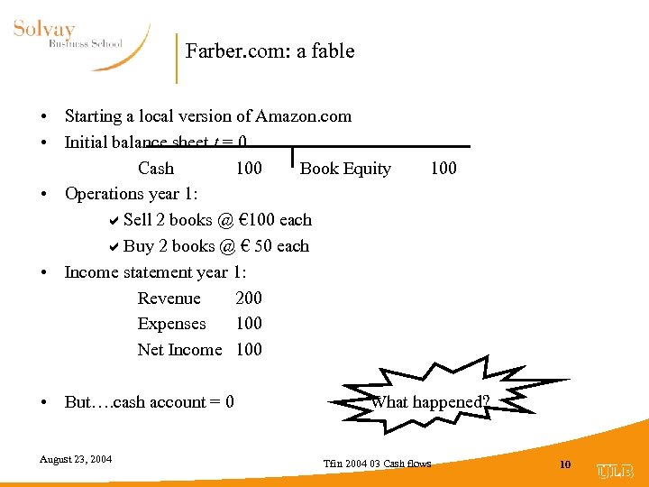 Farber. com: a fable • Starting a local version of Amazon. com • Initial