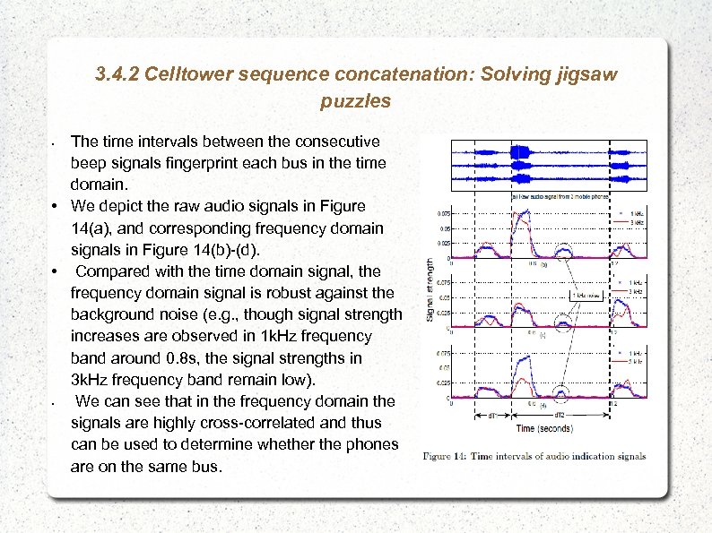 3. 4. 2 Celltower sequence concatenation: Solving jigsaw puzzles The time intervals between the