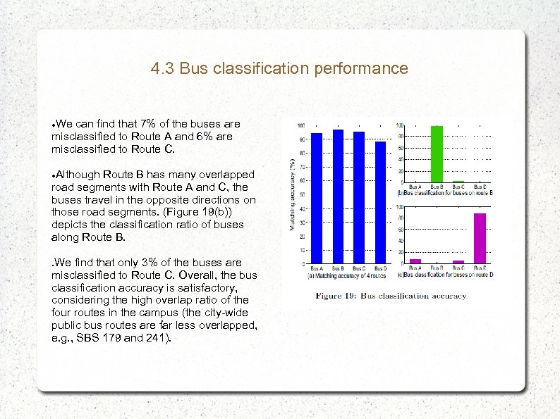 4. 3 Bus classification performance We can find that 7% of the buses are