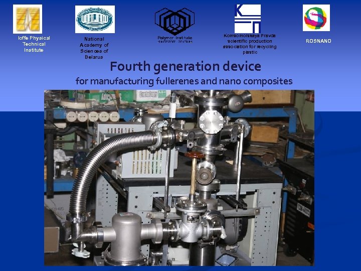 Ioffe Physical Technical Institute National Academy of Sciences of Belarus Komsomolskaya Pravda scientific production