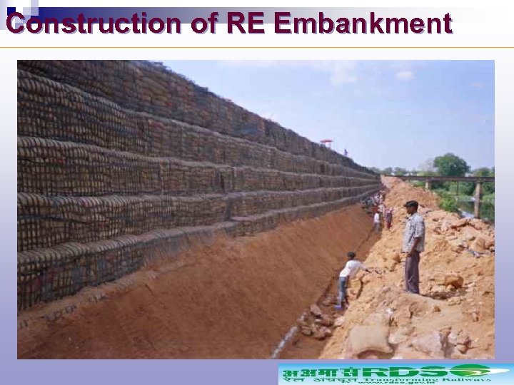 Construction of RE Embankment 
