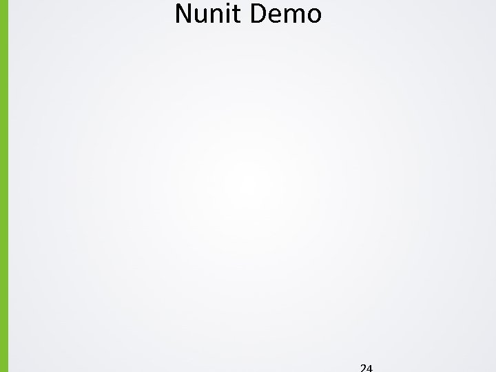 Nunit Demo 