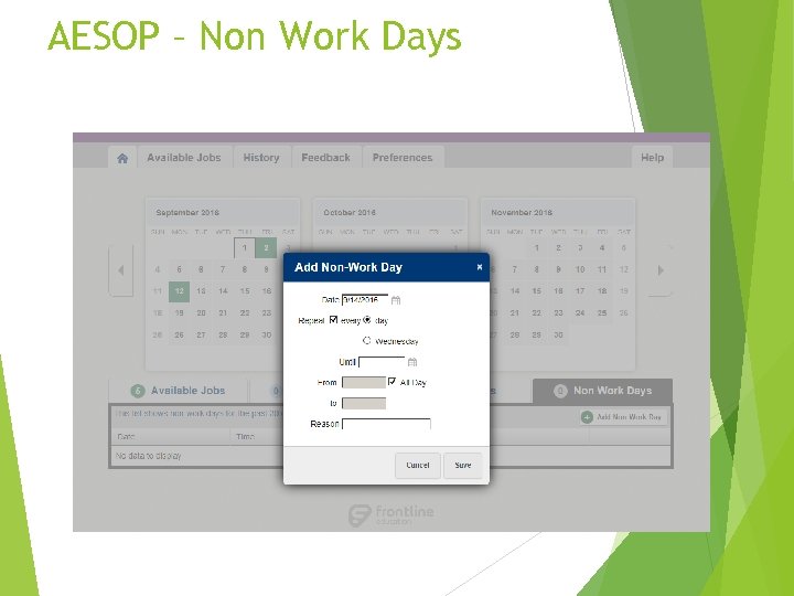 AESOP – Non Work Days 