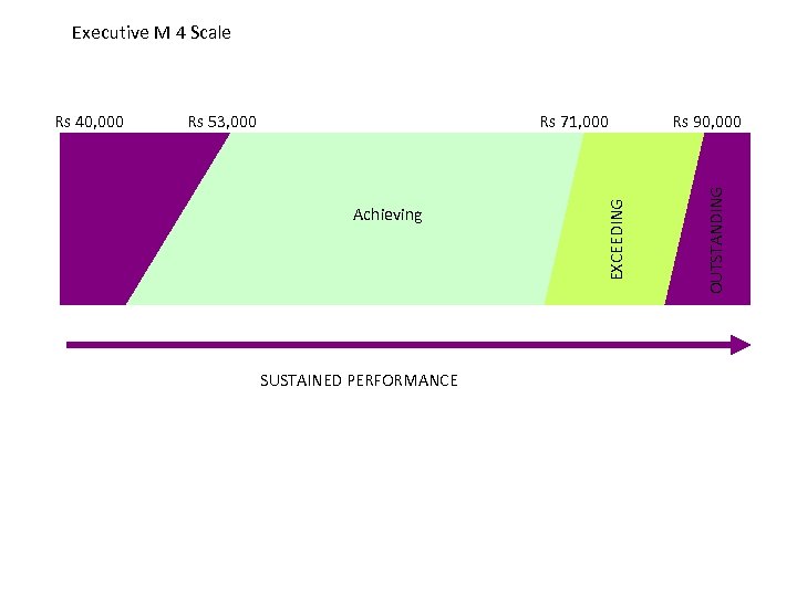Executive M 4 Scale Rs 71, 000 Achieving SUSTAINED PERFORMANCE Rs 90, 000 OUTSTANDING