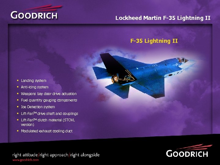 Lockheed Martin F-35 Lightning II § Landing system § Anti-icing system § Weapons bay