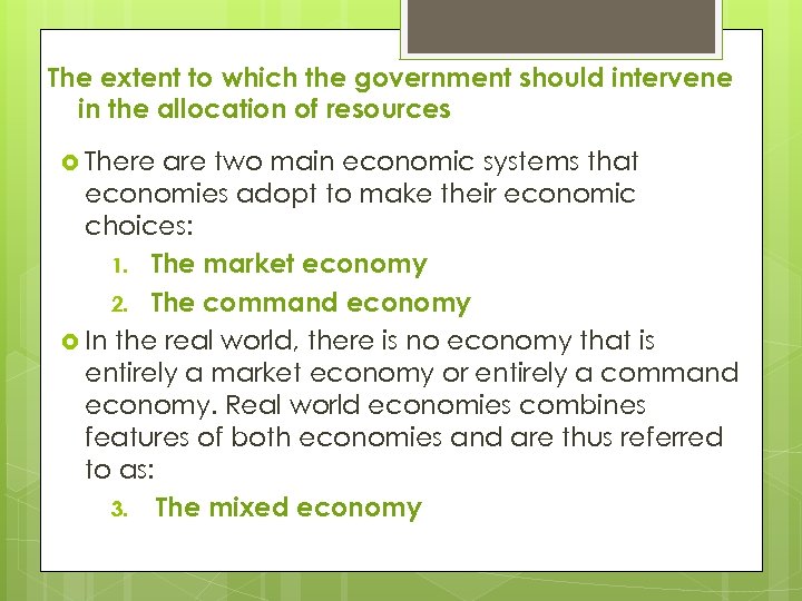Ib Economics What Is Economics Section One
