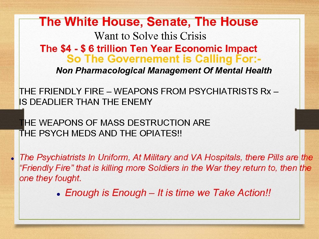 The White House, Senate, The House Want to Solve this Crisis The $4 -