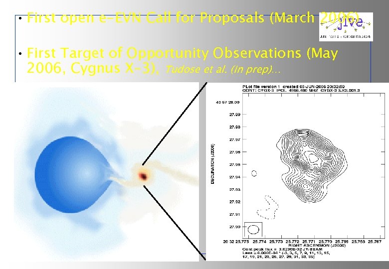  • First open e-EVN Call for Proposals (March 2006) • First Target of