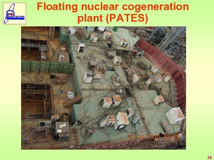 Floating nuclear cogeneration plant (PATES) 35 