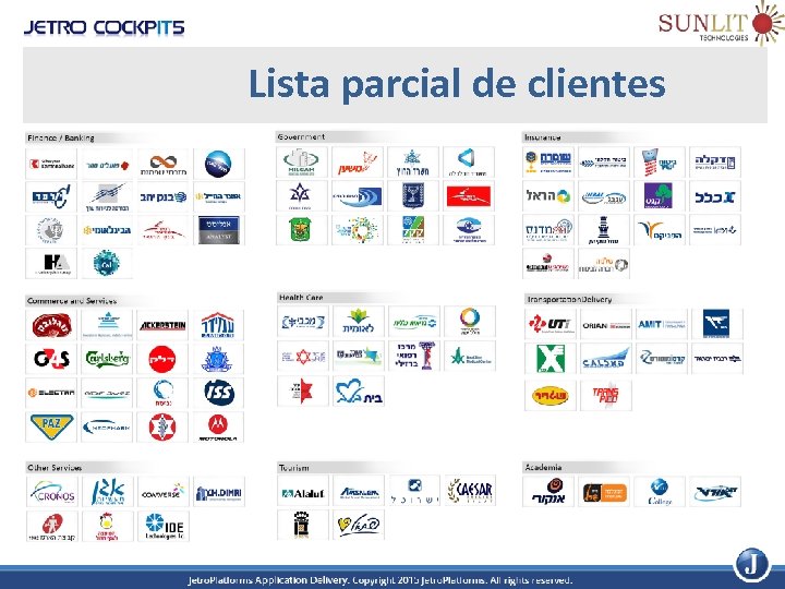 Lista parcial de clientes 