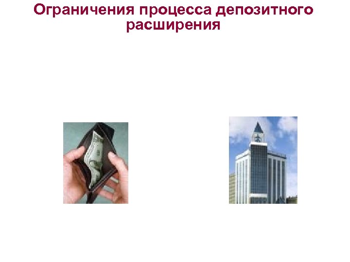 Ограничения процесса депозитного расширения 