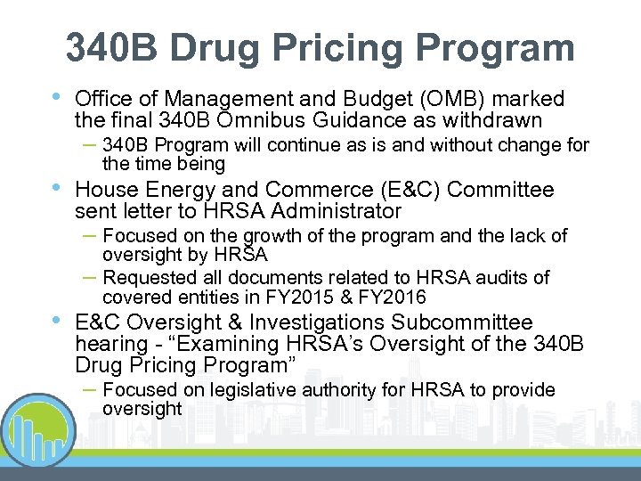 340 B Drug Pricing Program • Office of Management and Budget (OMB) marked the