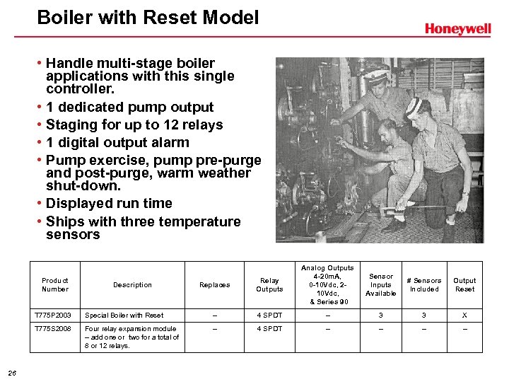 Boiler with Reset Model • Handle multi-stage boiler applications with this single controller. •