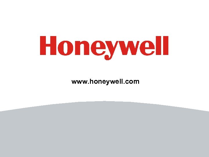 www. honeywell. com 34 